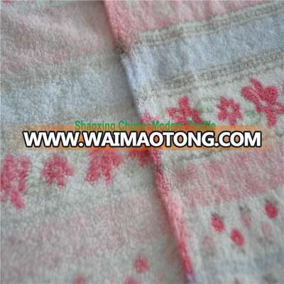 100% polyester printed coral fleece